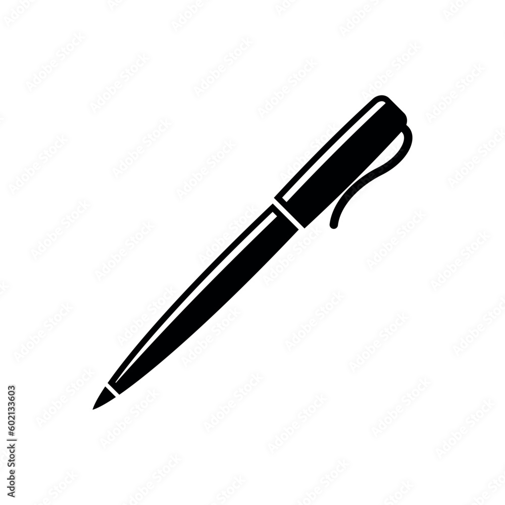 Simple Pen Icon Vector Template Simple Pen Icon Vector Template