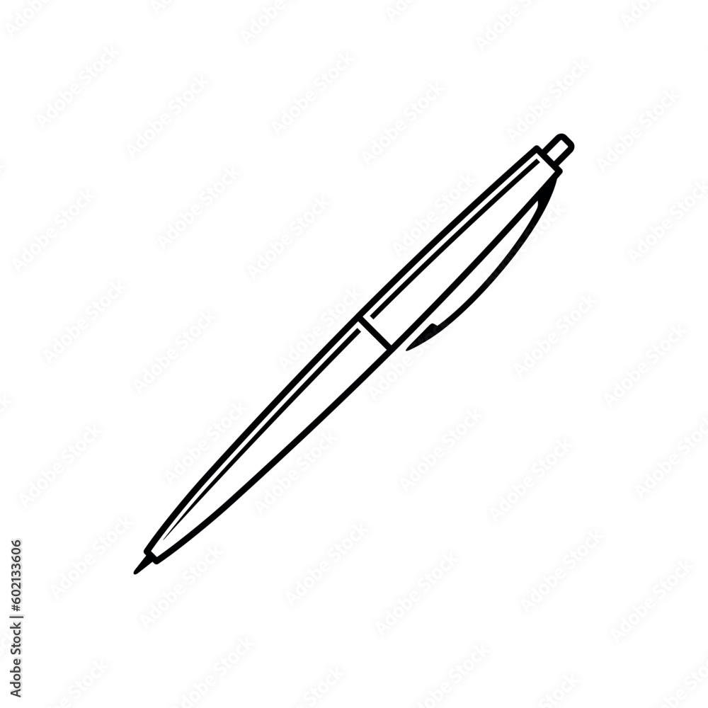 Simple Pen Icon Vector Template Simple Pen Icon Vector Template
