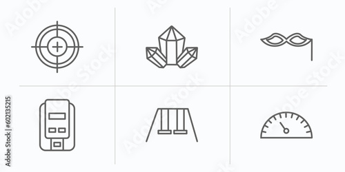 outline icons set. thin line icons such as ,