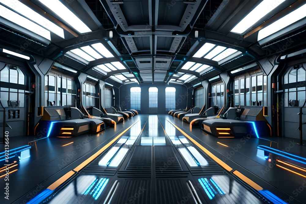 Obraz premium escalator in subway