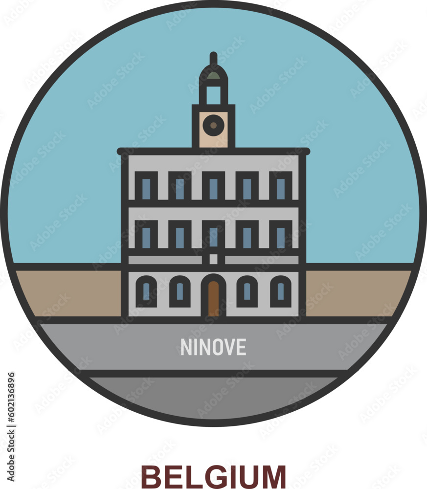 Ninove. Cities and towns in Belgium