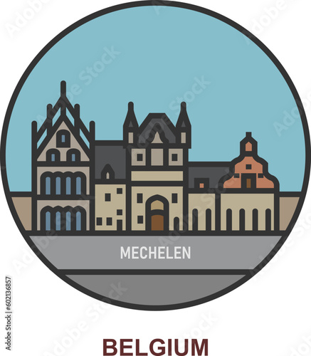 Mechelen. Cities and towns in Belgium