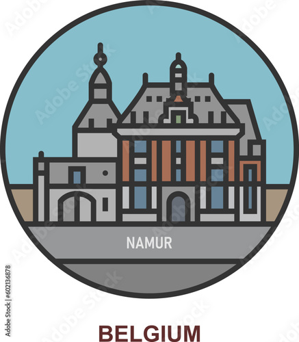 Wallpaper Mural Namur. Cities and towns in Belgium Torontodigital.ca