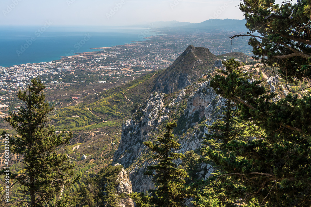Beautiful landscape. view from the top of the mountain to the sea and the city in Northern Cyprus.
Beautiful landscape. view from the top of the mountain to the sea and the city in Northern Cyprus.