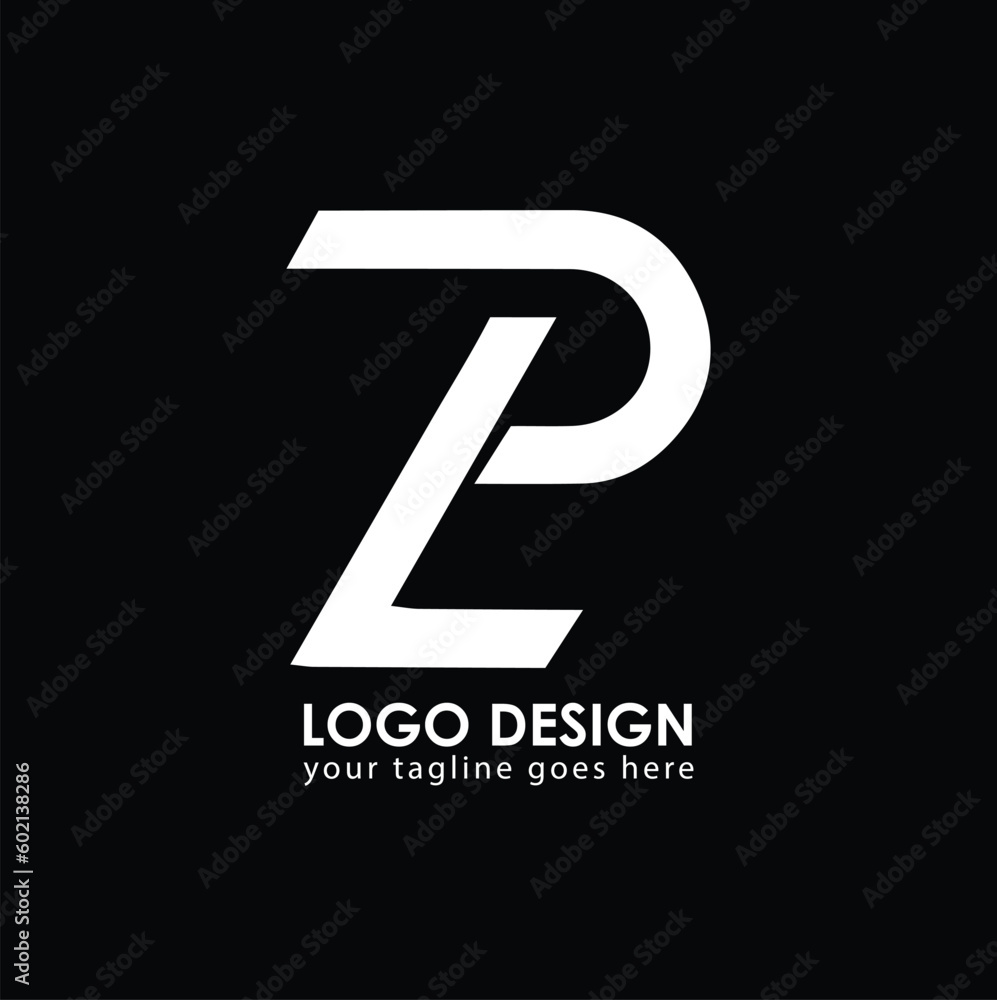 LP LD Logo Design, Creative Minimal Letter LD LP Monogram - obrazy, fototapety, plakaty 