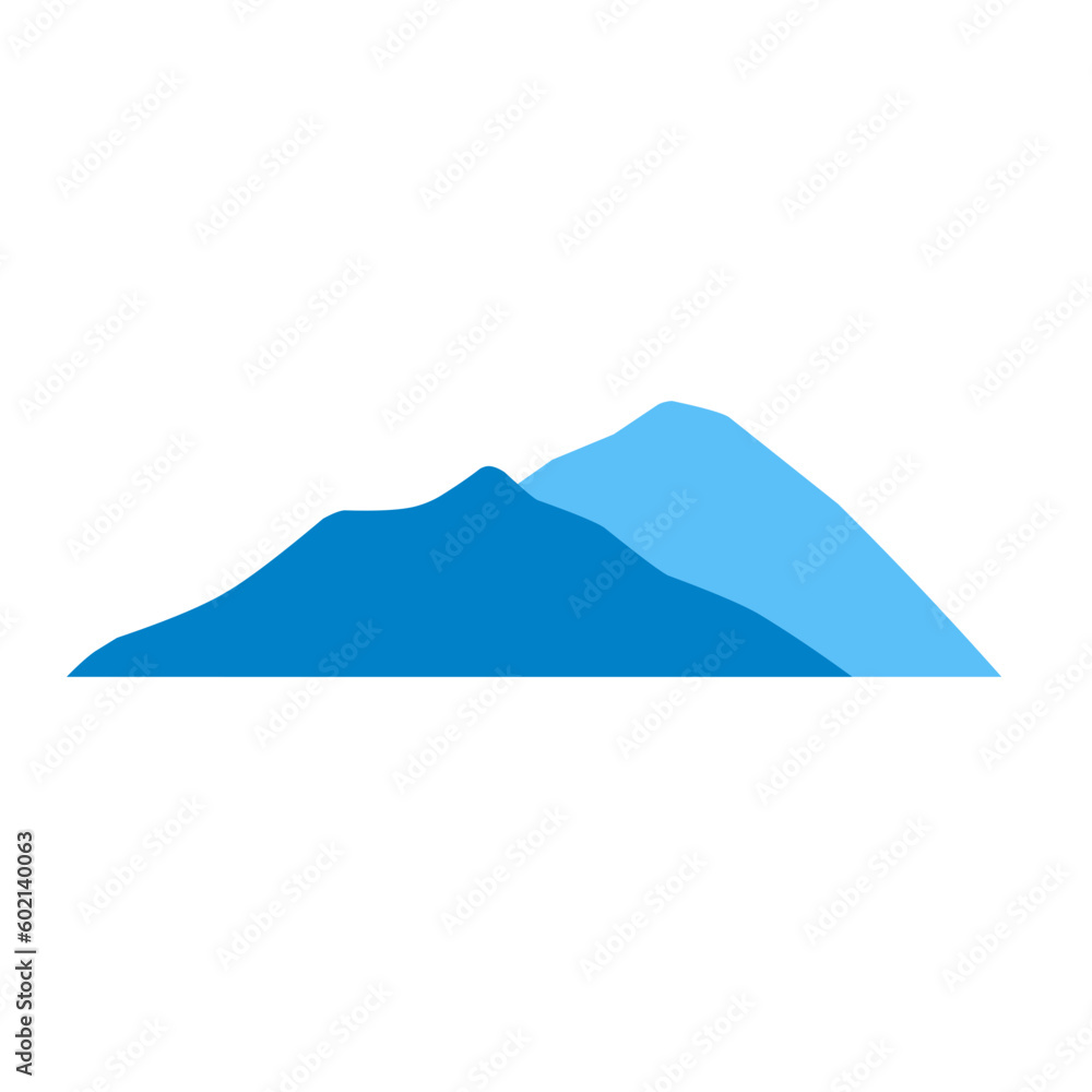 blue mountain silhouette