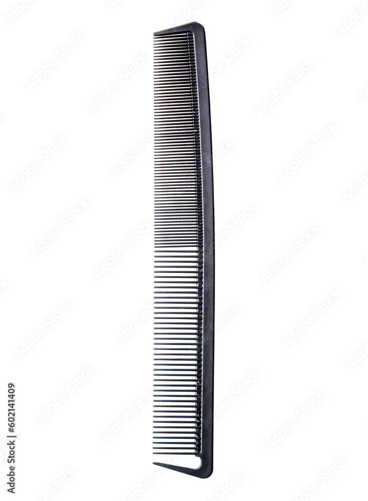Black comb on transparent background Black comb on transparent background