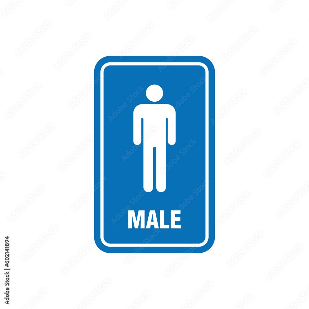 Toilet Restroom Sign Placard Vector Template Toilet Restroom Sign Placard Vector Template