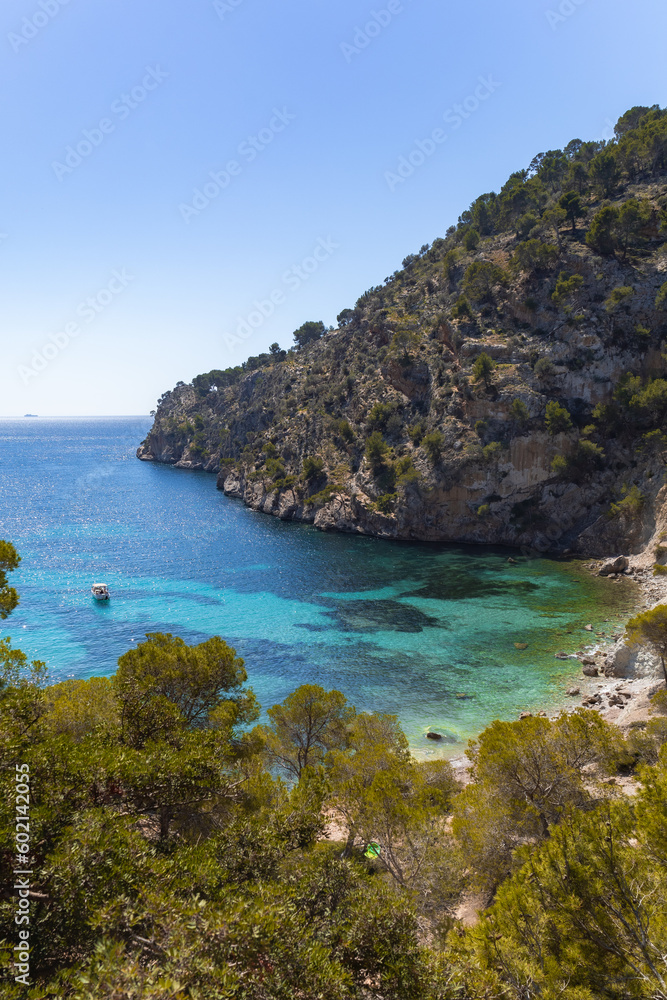 Naklejka premium beautiful majorcan cove, Cala Blanca, Majorca