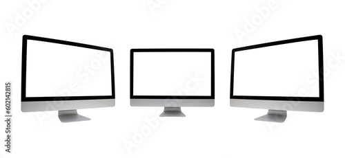 Computer monitors with blan...