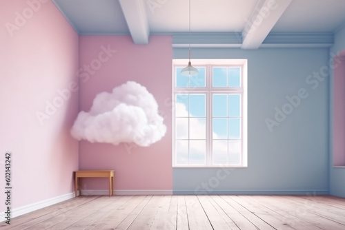 empty room with sky