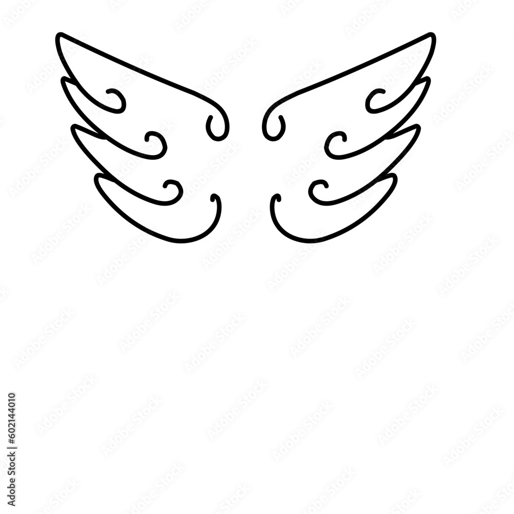 Angel wings icon Angel wings icon
