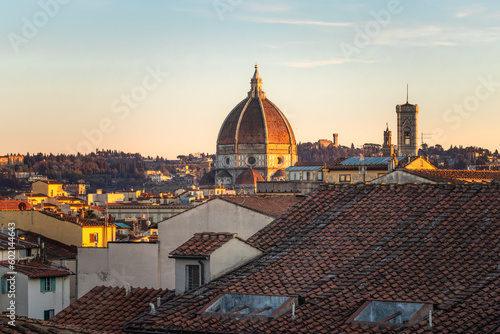 Fotografia Florence Cathedral, formally the Cathedral of Saint Mary of the Flower, is the cathedral of Florence, Italy