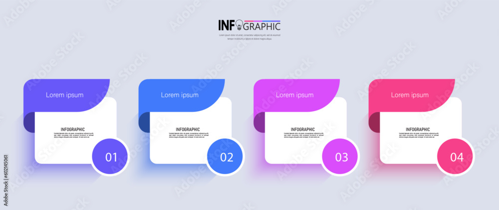 Four steps business infographics template
Four steps business infographics template