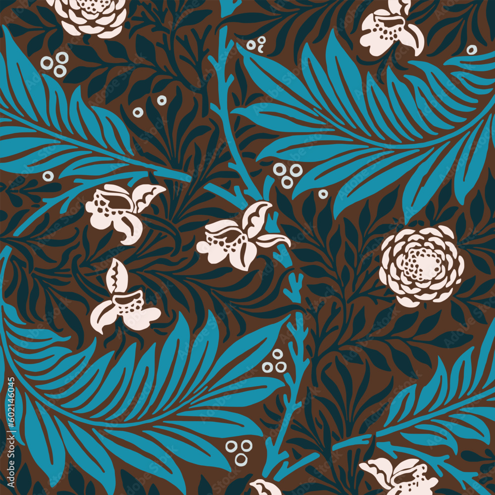 Naklejka premium Floral background 