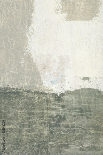 Hand painted real life abstract painting on board with extreme textures and a wide but subtle tonal range.