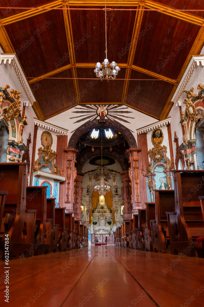 Arquitetura interior Igreja Nossa Senhora do Montserrat - Matriz de Baependi, Minas Gerais Brasil