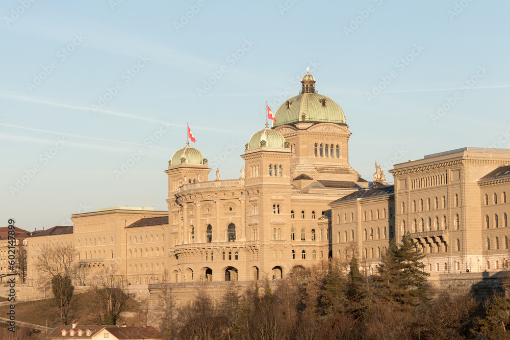 Federal Palace of Switzerland Bundeshaus - Switzerland Government Building house of the Federal Assembly and Federal Council Bern, Switzerland