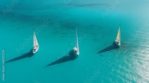 sailboats sailing on the ocean