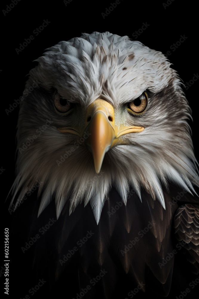illustration, intense eagle, generative ai illustration, intense eagle, generative ai