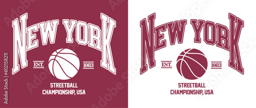 Vector typography in varsity vintage style.