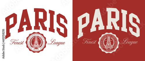 Vector typography in varsity vintage style.