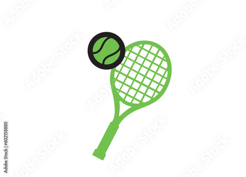  Tennis racket with ball. Icon of racquet for court. tennis vector icon