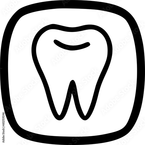 Tooth icon vector symbol design illustration
