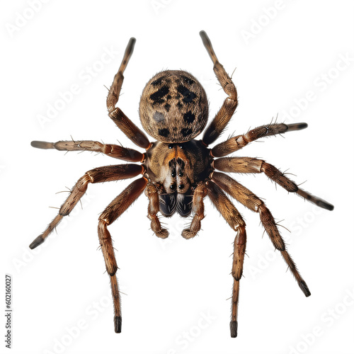 Print op canvas A close up of a spider  isolated on a transparent background PNG  Generative Ai