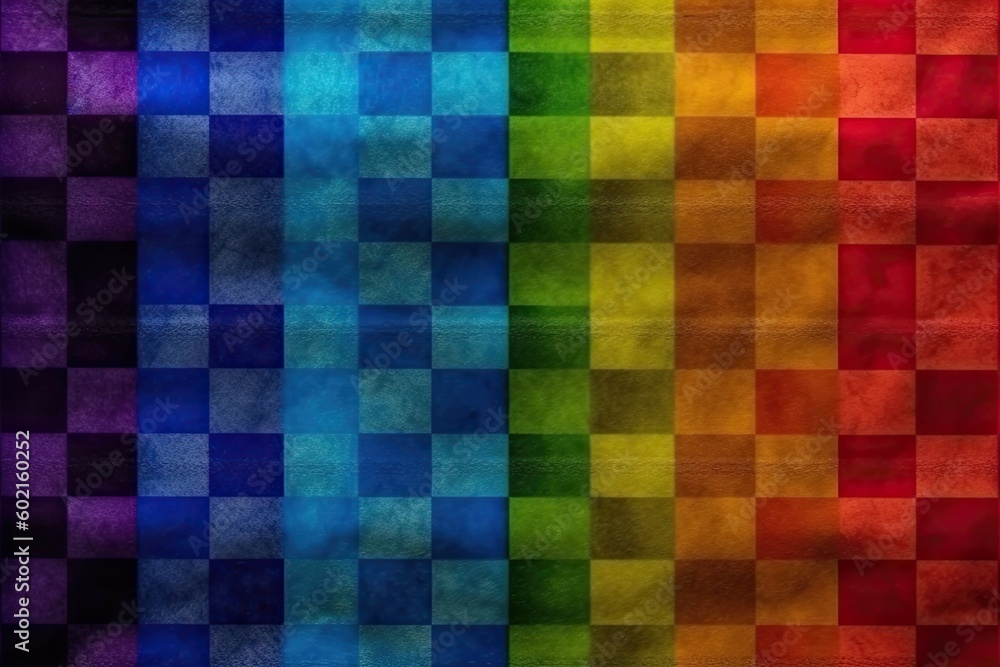 vibrant checkered background with an array of colors Generative AI vibrant checkered background with an array of colors Generative AI
