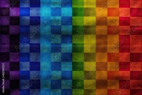 vibrant checkered background with an array of colors Generative AI