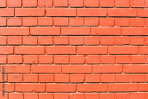 old red brick wall as a background on a spring day 8