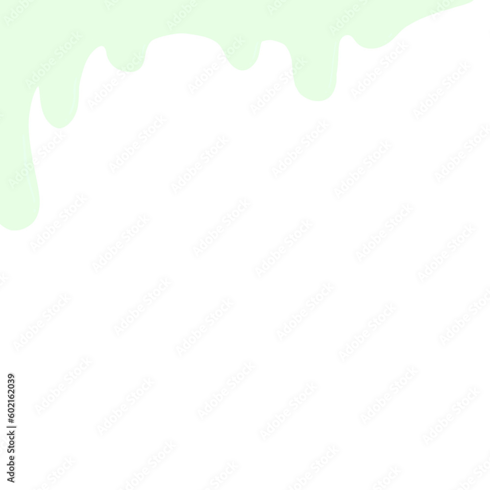 Fototapeta premium Green Liquid drip