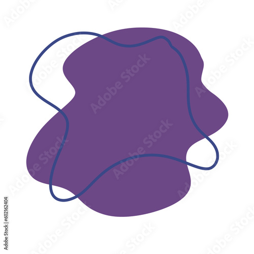 Purple doodle decoration 11