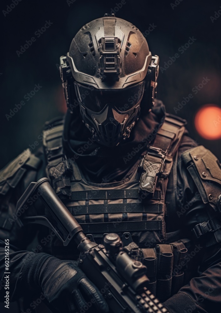 Futuristic Special Forces Soldier Futuristic Special Forces Soldier