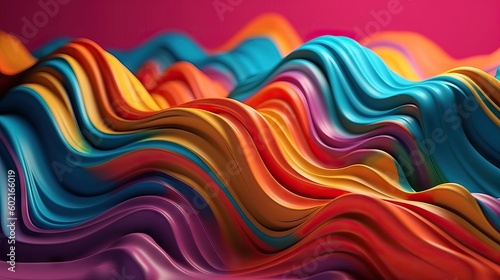 Vibrant abstract background with flowing curves  wallpaper background  colorful lines