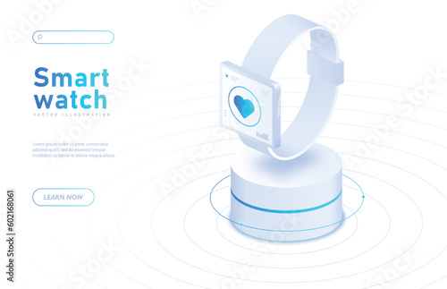 Smart watch white banner