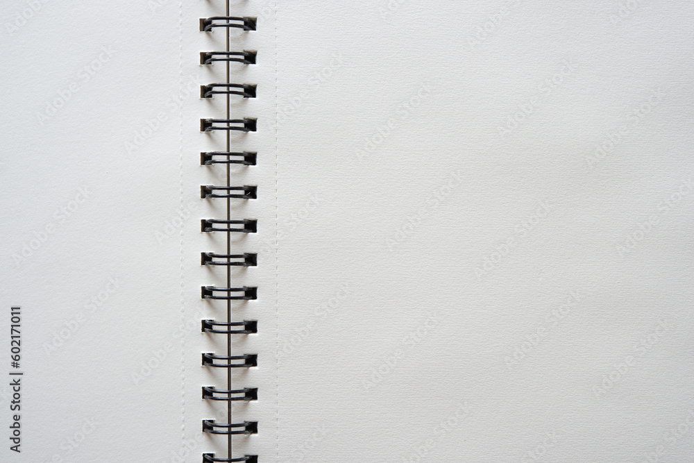 blank spiral sketchbook with space for copy or design elements blank spiral sketchbook with space for copy or design elements