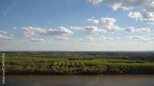 clouds over lake