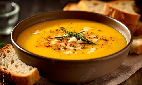 Pumpkin soup, generative ai