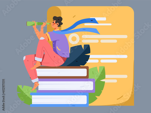 Job Interview People Flat Vector Concept Operation Hand Drawn Illustration
