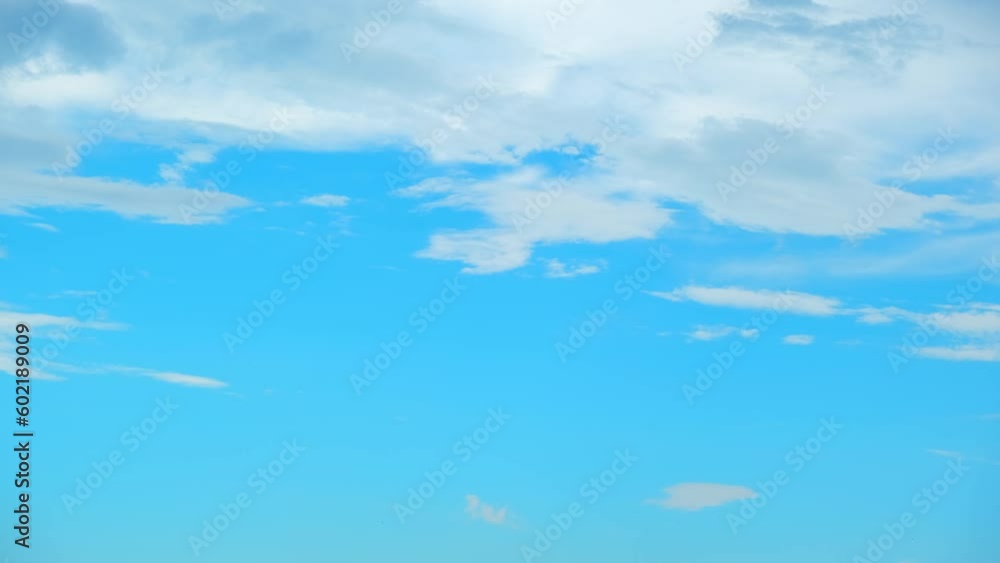 Blue sky time-lapse. The ever-changing formations, from fluffy cumulus to wispy cirrus, create a mesmerizing tapestry that captivates the viewer's imagination and evokes a sense of serenity and awe.
Blue sky time-lapse. The ever-changing formations, from fluffy cumulus to wispy cirrus, create a mesmerizing tapestry that captivates the viewer's imagination and evokes a sense of serenity and awe.