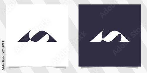 letter m logo design vector
