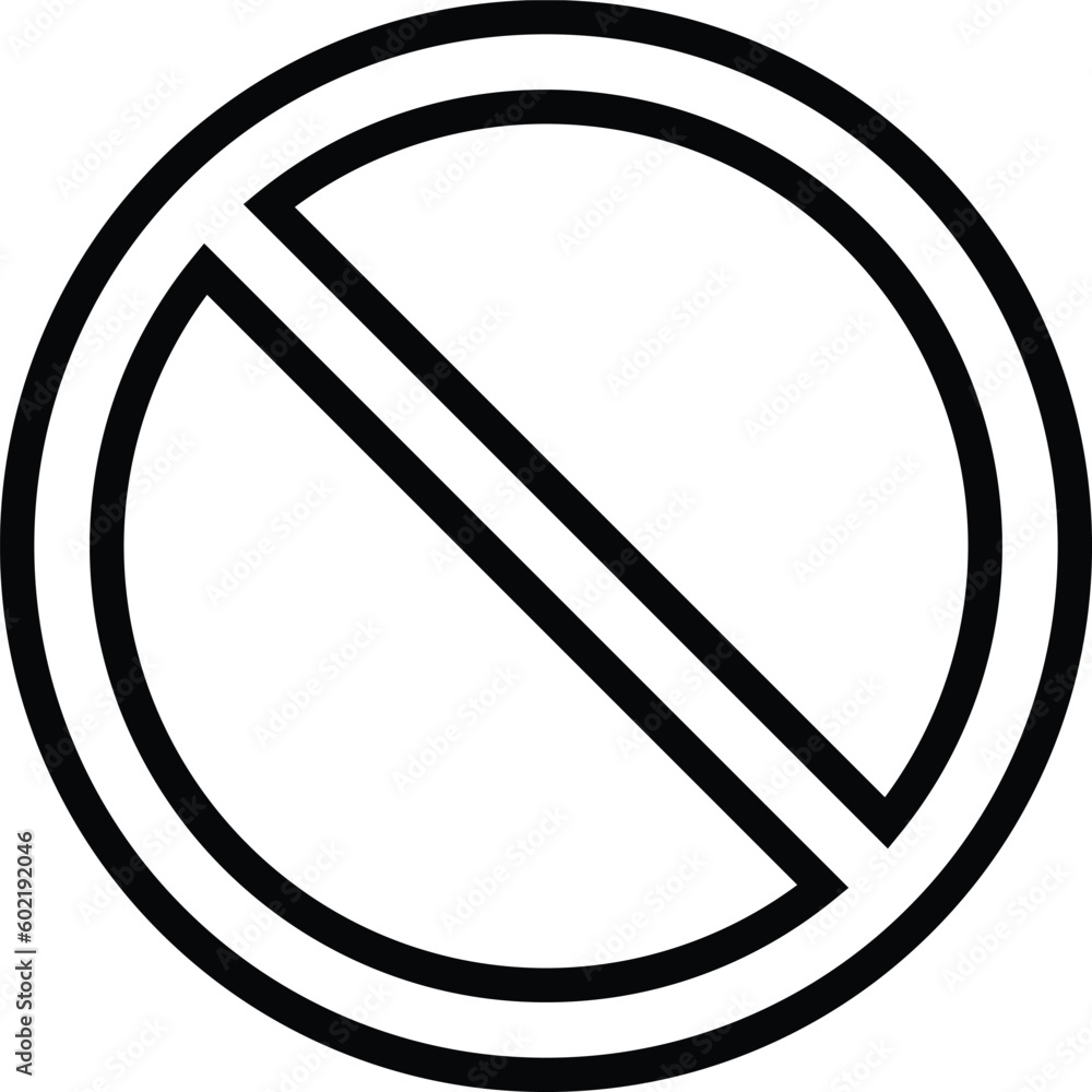 prohibition circle icon . ban circle icon . restricted icon . vector illustration - obrazy, fototapety, plakaty 