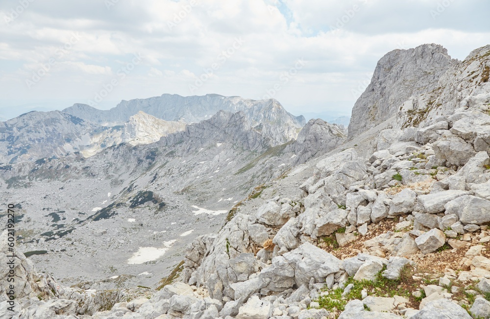 Hiking to Bobotov Kuk, the highest peak in Montenegro, situated in Durmitor National Park