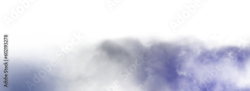 Colorful smoke steam isolated transparent background. Fog and mist effect for text or space