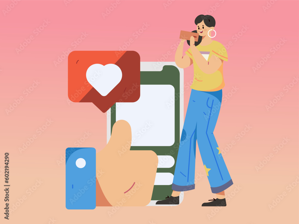 Virtual characters social communication concept business flat vector hand drawn illustration
Virtual characters social communication concept business flat vector hand drawn illustration