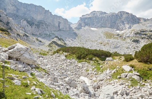 Hiking to Bobotov Kuk, the highest peak in Montenegro, situated in Durmitor National Park photo