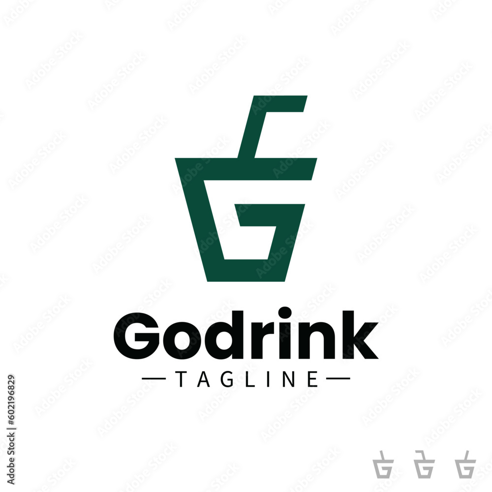 Vector Graphic Design, Godrink Logo Design Template Vector Graphic Design, Godrink Logo Design Template