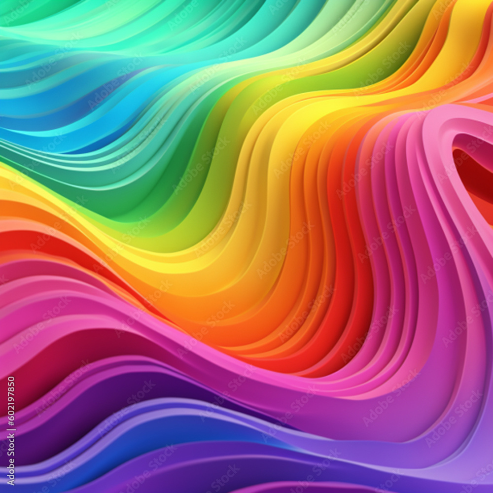 Rainbow Full Color Background Ai Generative